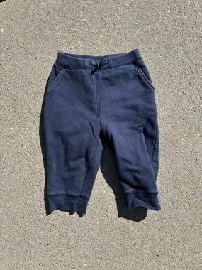 GAP Kids Navy Fleece Joggers with Drawstring